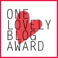 I got nominated for a “One Lovely Blog Award”!