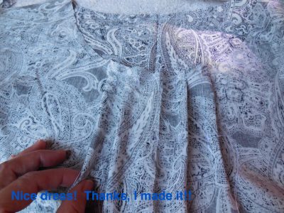Nice dress!  Thanks, I made it!!