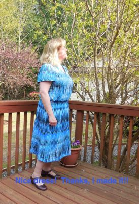 Nice dress! Thanks, I made it!!