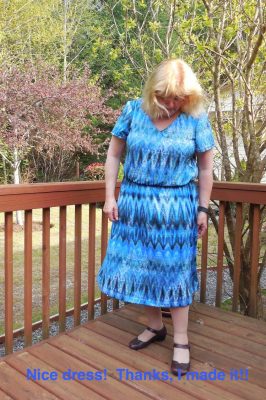Nice dress! Thanks, I made it!!