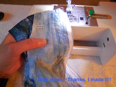 Nice dress! Thanks, I made it!!
