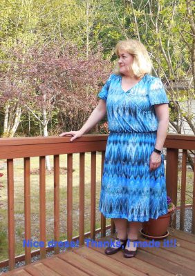 Nice dress! Thanks, I made it!!